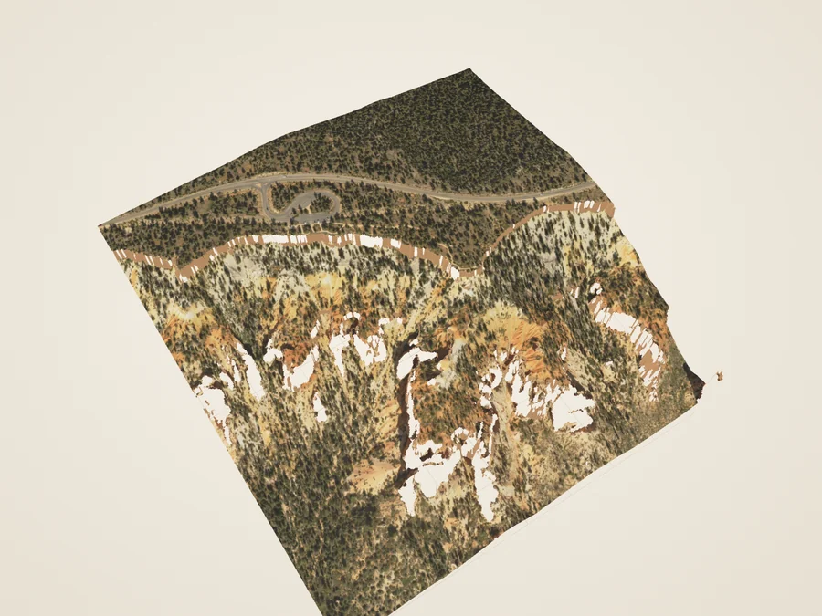 A single terrain footprint around Farview and Piracy Points, showing the shared ridge and nearby slopes.